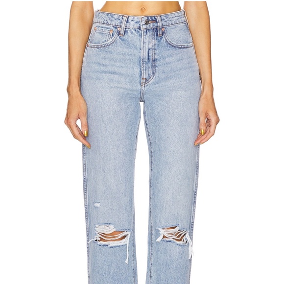 Grlfrnd Sara Super High Rise Slim Straight Jeans size 28 originally $215 on sale